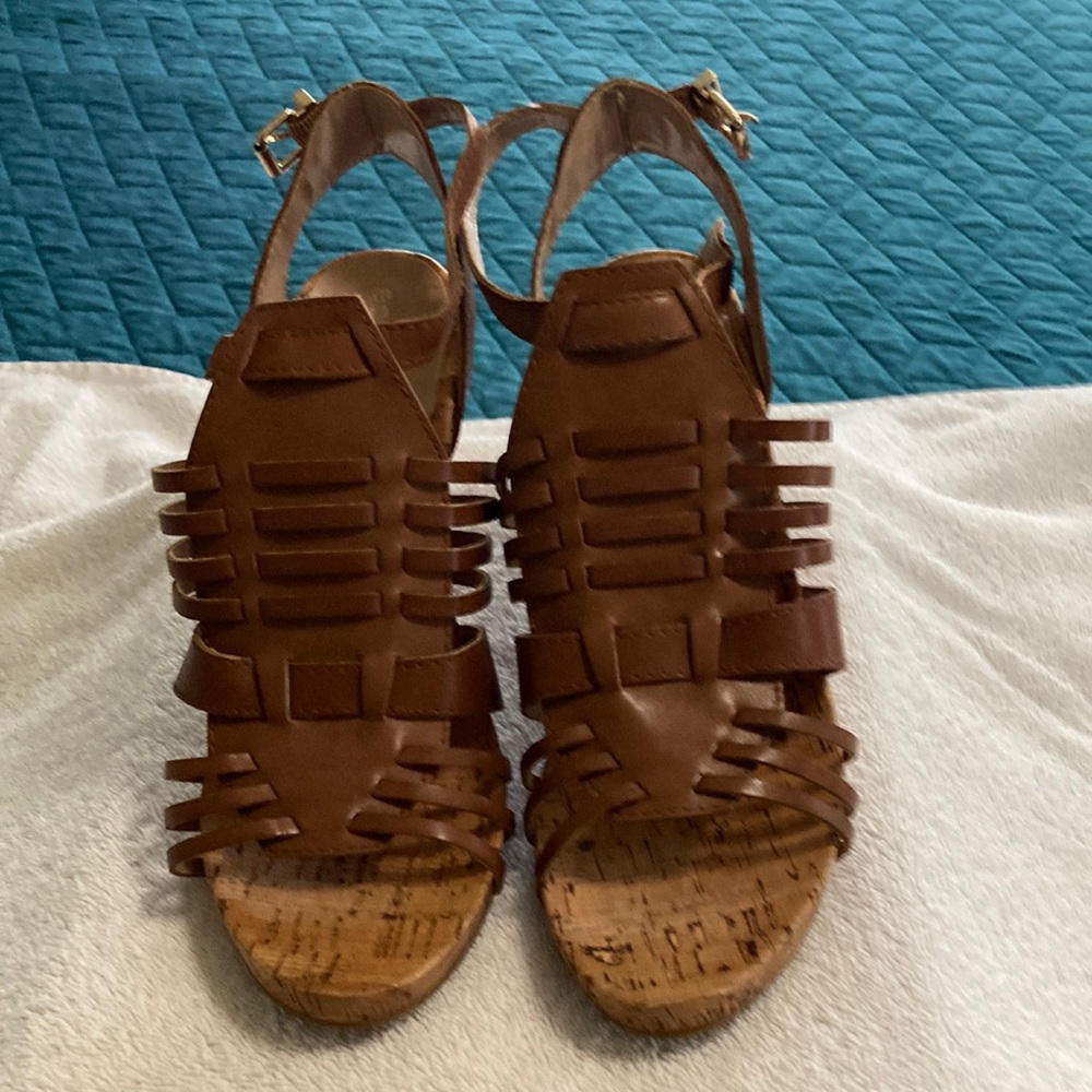 BCBGeneration Brown Strappy Sandals